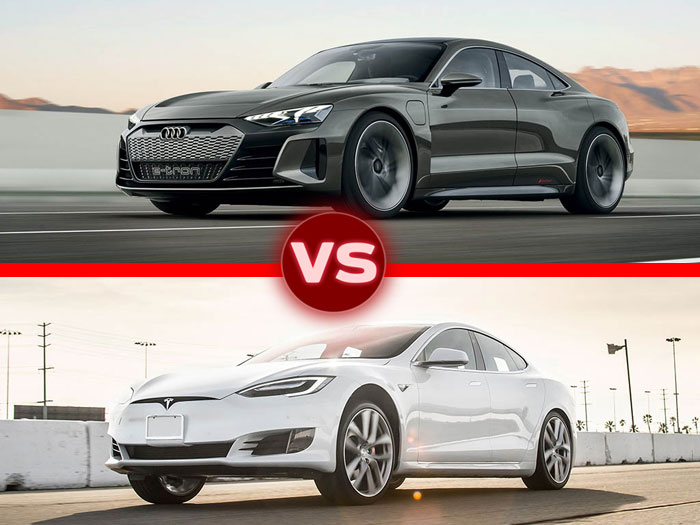1-مقایسه آئودی E-Tron GT و تسلا مدل S