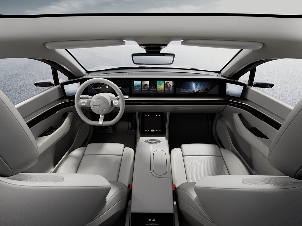 7-رونمایی  خودروی الکتریکی ویژن S کانسپت توسط سونی !!