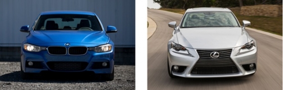 مقایسه خودرو : سری بی ام و3 2015 در برابر لکسوس IS 2015 , کدام یک بهتر است؟