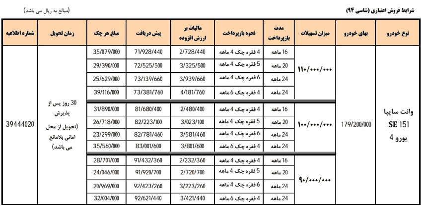 شرایط فروش وانت پراید 151