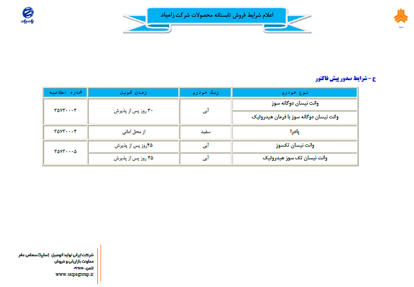 شرایط فروش نیسان