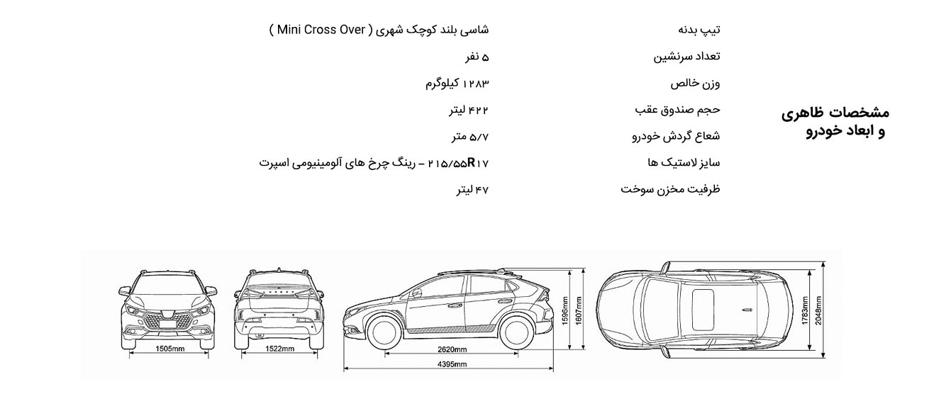 ابعاد لوکسژن U5