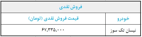 شرایط فروش نیسان وانت مرداد 98