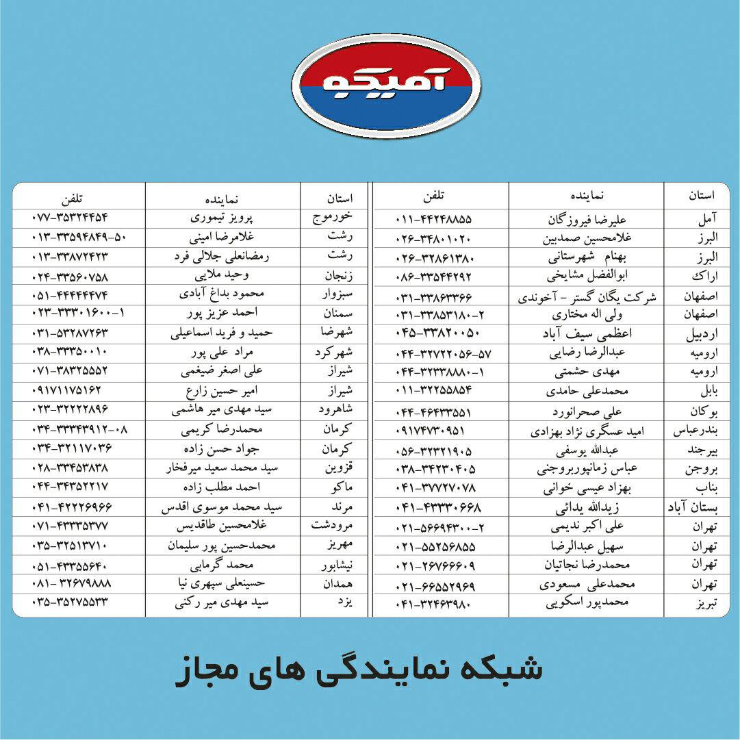 شرایط فروش کامبونت های آمیکو