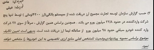 ارز دولتی برای خودرو