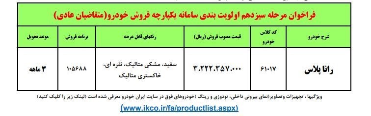 شرایط فروش ایران خودرو تیر 1402