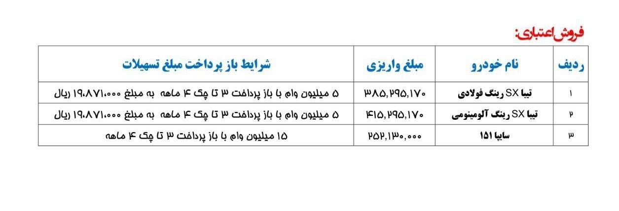 شرایط فروش ساپیا ویژه 22 مهر