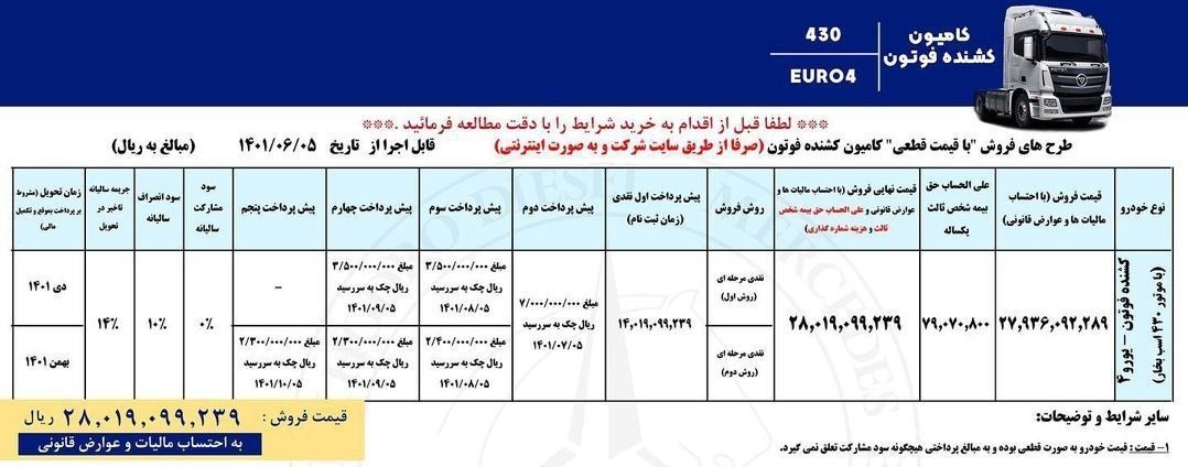 شرایط فروش کشنده فوتون