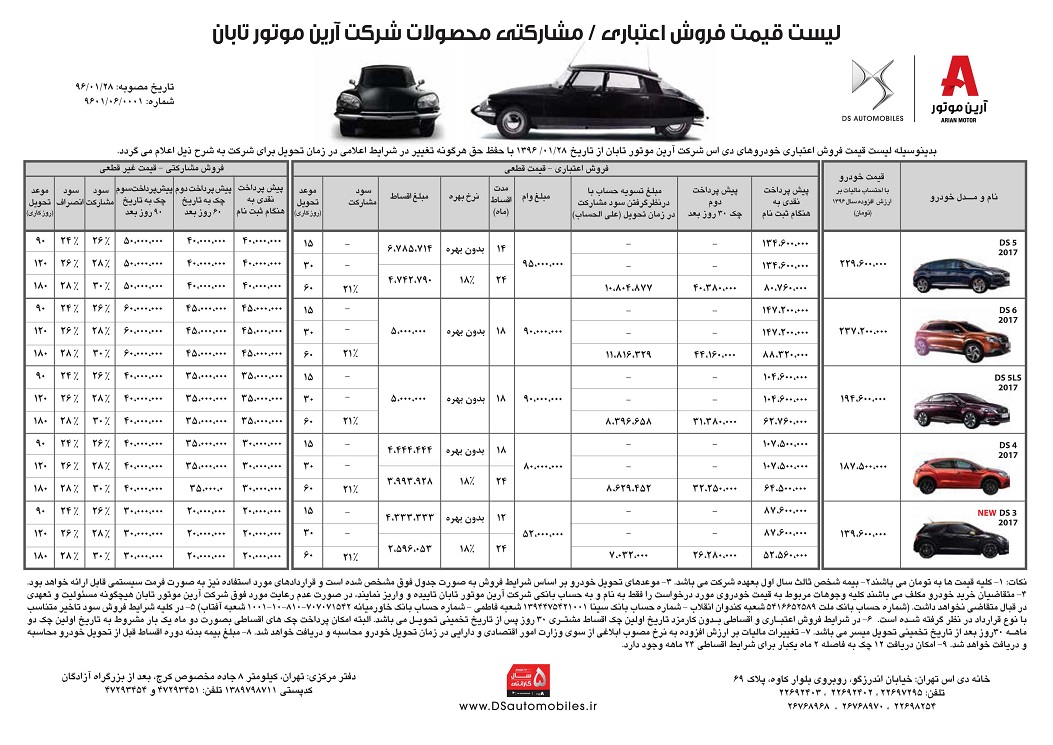 شرایط فروش محصولات دی اس