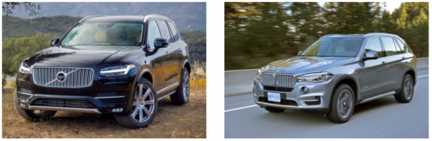 1-مقایسه خودرو : ولوو XC90 2016 در برابر بی ام و X5 2016 : کدام یک بهتر است؟