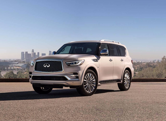 1-رونمایی از شاسی بلند غول پیکر QX80 اینفینتی در دوبی