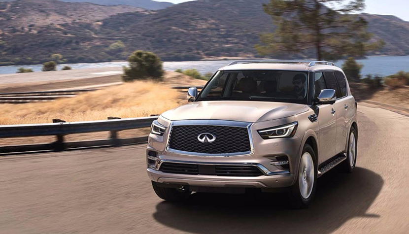 2-رونمایی از شاسی بلند غول پیکر QX80 اینفینتی در دوبی