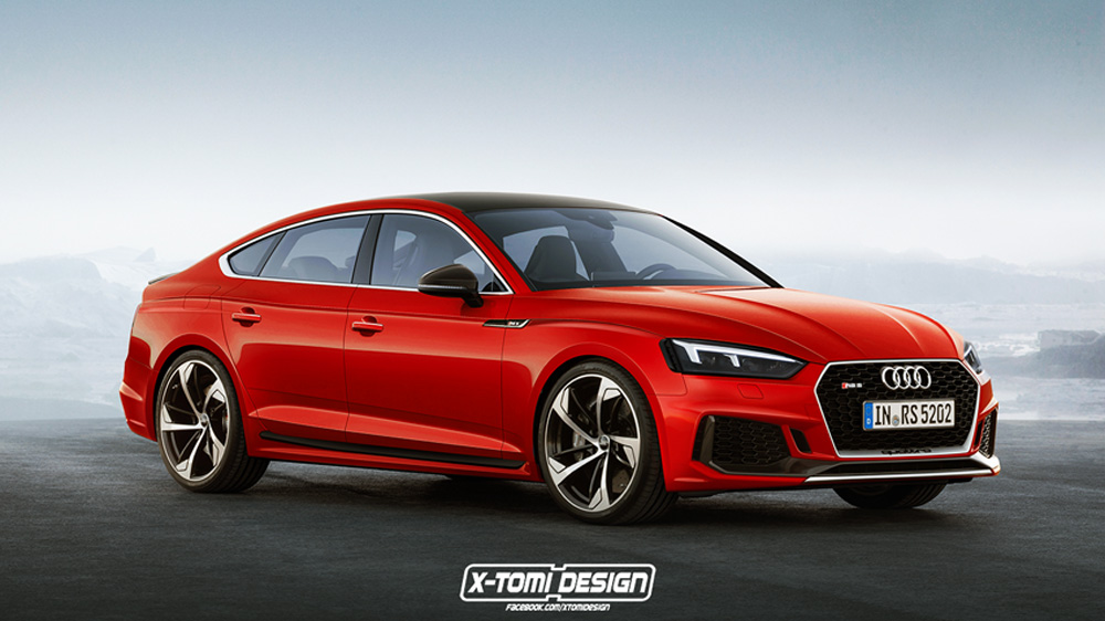 7-انتشار تصویر رندر شده از آئودی RS5 Sportback