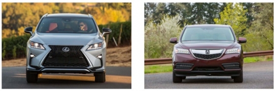 مقایسه خودرو : لکسوس RX 2016 در برابر اکورا MDX2016 : کدام یک بهتر است؟