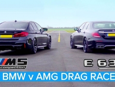 درگ ریس  AMG E63 S و M5 کامپتیشن+فیلم