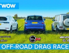 درگ ریس خارج جاده ای پورشه کاین توربو و مرسدس بنز AMG G63