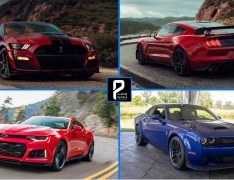 مقایسهٔ  اجمالی موستانگ شلبی GT500  با کامارو ZL1 و چلنجر هلکت