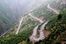  جاده چالوس تا قبل از ۲۵ اسفند باز می‌شود 